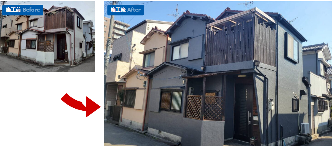 トップペイントの施工事例は？