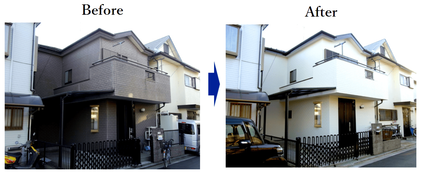 宝和塗装の施工事例は写真で見れる？