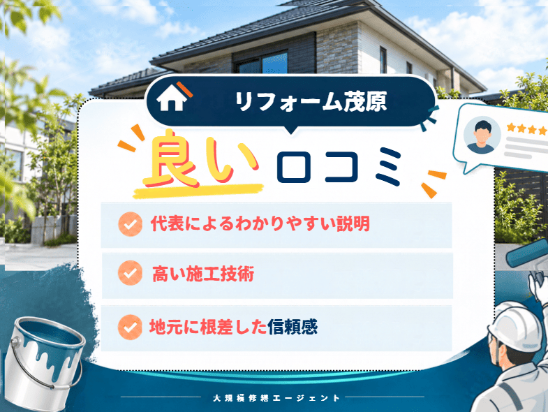 リフォーム茂原の良い口コミ・評判は?